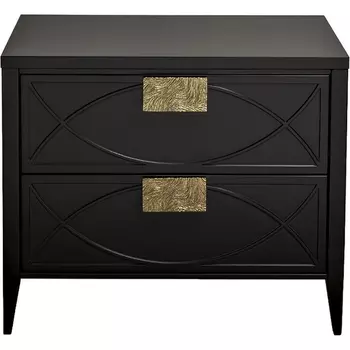 Тумба прикроватная черная 60*50*40см Garda Decor арт.151SV-00008