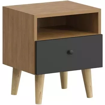 Тумба прикроватная Frida ОГОГО (арт.838929), (ЛДСП/Черный) ОГОГО Обстановочка!