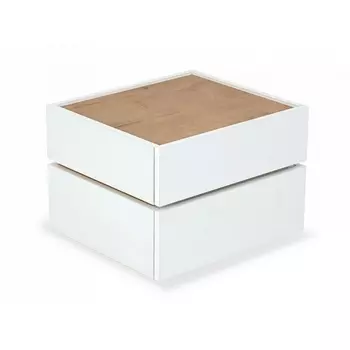 Тумба прикроватная Licata ОГОГО 723075 (белый, бунратти) ОГОГО Обстановочка!