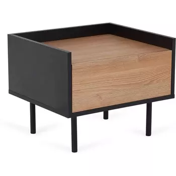 Тумба прикроватная Look ОГОГО (арт.860237), (ЛДСП/Черный) ОГОГО Обстановочка!