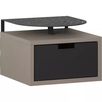 Тумба прикроватная OSLO NIGHTSTAND LEVE (ЛДСП,Металл/Черный,Бежевый) арт.LEV01136