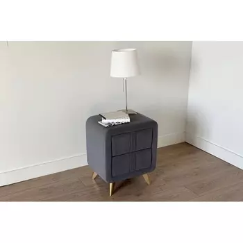 Тумба прикроватная Софи 2 Mebelson (Ткань,Пластик/Графит) арт.TM-001.2.2171