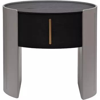 Тумбочка 1 ящик темный шпон 59*42*55см Garda Decor арт.77IP-30300