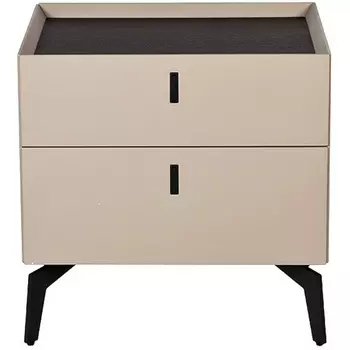 Тумбочка с двумя ящиками светлая 50*43,5*50см Garda Decor арт.77IP-NS817/1