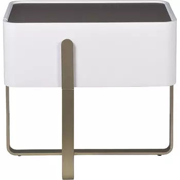 Тумбочка светлая с металл. каркасом 58*40*55см Garda Decor арт.77IP-20863