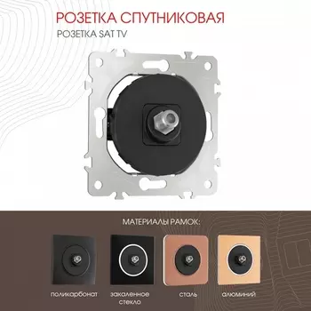 ТВ-розетка Arte Milano am-202 202.42-1.black