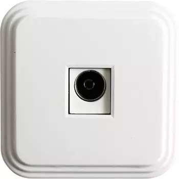 ТВ-розетка (белый) Stekker Брест 39705