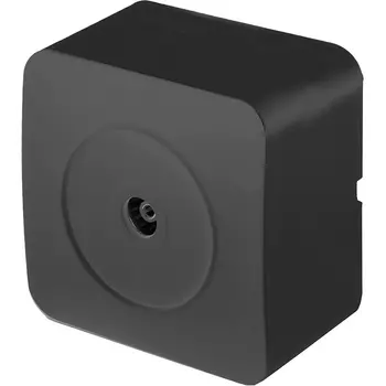 ТВ-розетка (черный матовый) Stekker София 49481