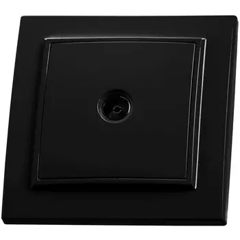 ТВ-розетка (черный) Stekker Эрна 39476