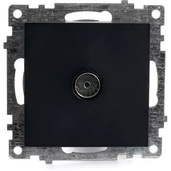 ТВ-розетка (черный) Stekker Катрин 39614