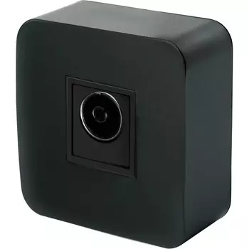 ТВ-розетка (черный) Stekker София 49311