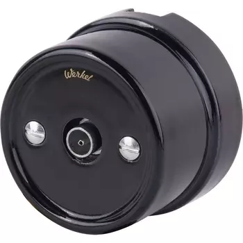 ТВ-розетка (черный) Werkel WL18-02-05 (a036817)
