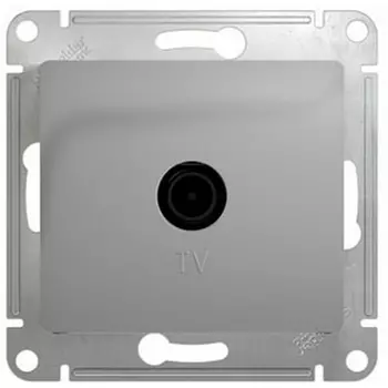 ТВ-розетка оконечная (алюминий) Systeme Electric Glossa GSL000391