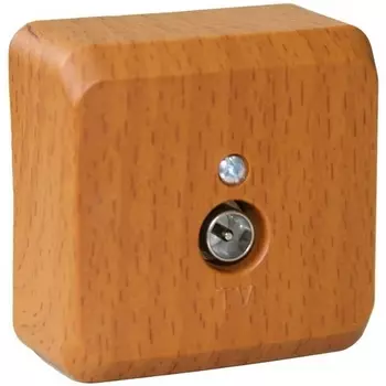 ТВ-розетка оконечная (бук) Systeme Electric Etude TVA-002T