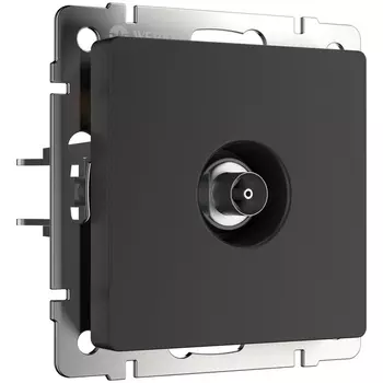 ТВ-розетка оконечная (черный матовый) Werkel W1183008 (a051612)