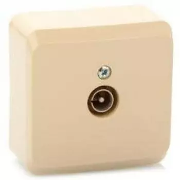 ТВ-розетка оконечная (кремовый) Systeme Electric Etude TVA-002k