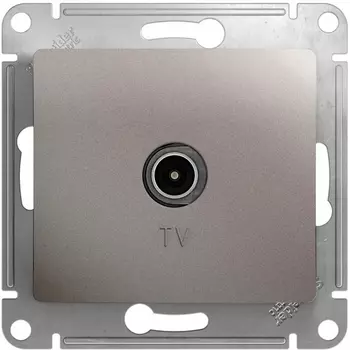 ТВ-розетка оконечная (платина) Systeme Electric Glossa GSL001293