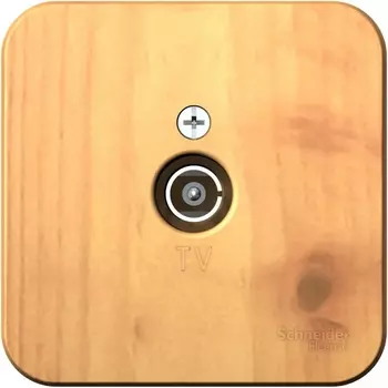 ТВ-розетка оконечная (ясень) Systeme Electric Blanca BLNTA000015