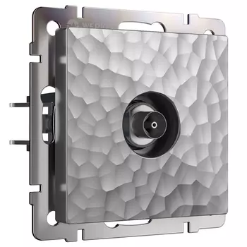 ТВ-розетка оконечная (hammer серебряный) Werkel W1283006 (a052091)