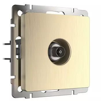 ТВ-розетка оконечная (шампань рифленый) Werkel W1183010 (a051427)