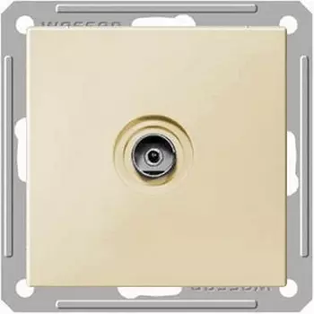 ТВ-розетка оконечная (слоновая кость) Systeme Electric W59 RTS-151-2-86