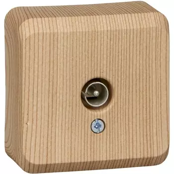 ТВ-розетка оконечная (сосна) Systeme Electric Etude TVA-002D