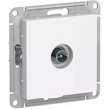 ТВ-розетка проходная (белый) Systeme Electric AtlasDesign ATN000193