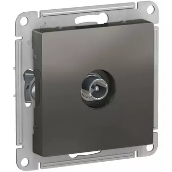 ТВ-розетка проходная (сталь) Systeme Electric AtlasDesign ATN000991