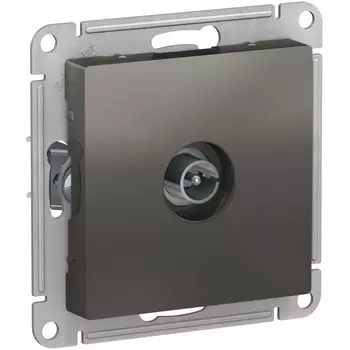 ТВ-розетка проходная (сталь) Systeme Electric AtlasDesign ATN000993