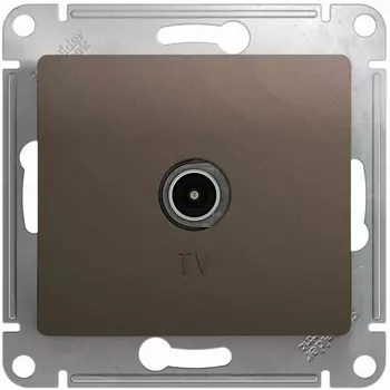 ТВ-розетка (шоколад) Systeme Electric Glossa GSL000891