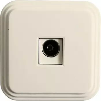 ТВ-розетка (слоновая кость) Stekker Брест 49063