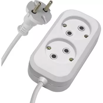 Удлинитель 2-х местный 2 метра без заземления Stekker Home 39201