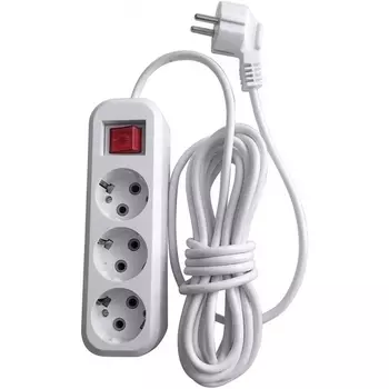 Удлинитель 3-х местный 10 метров с заземлением Stekker Home 39522