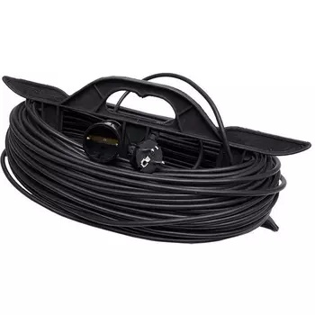 Удлинитель одноместный с заземлением 50 метров на рамке Stekker Home 39226