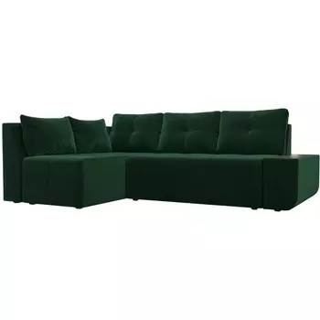 Угловой диван Амадэус левый (велюр зеленый) Лига Диванов 109684L