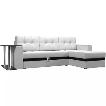 Угловой диван Атланта М правый (экокожа белая) Лига Диванов 28460