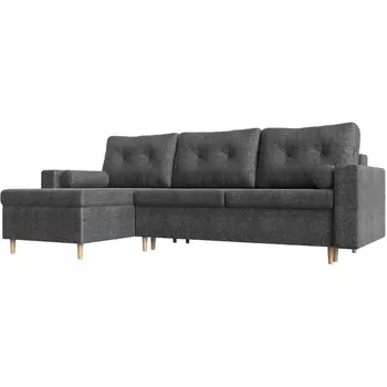 Угловой диван Белфаст левый угол (Рогожка серый) Лига Диванов 28729L