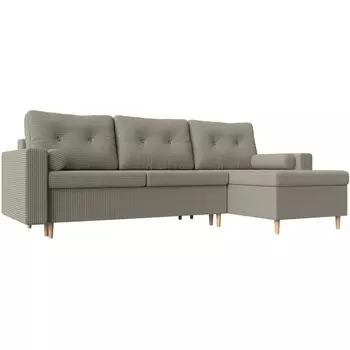 Угловой диван Белфаст правый угол (Рогожка бежевый) Лига Диванов 112248