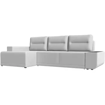 Угловой диван Чикаго левый (экокожа белая) Лига Диванов 110767L