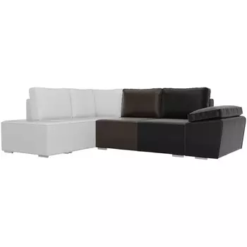 Угловой диван Хьюго левый угол (Экокожа черный) Лига Диванов 101274L