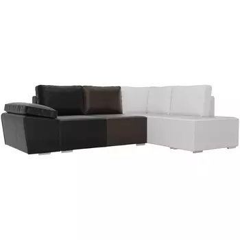 Угловой диван Хьюго правый угол (Экокожа черный) Лига Диванов 101274