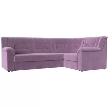 Угловой диван Карелия правый (микровельвет сиреневый) Лига Диванов 113356