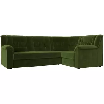 Угловой диван Карелия правый (микровельвет зеленый) Лига Диванов 113353