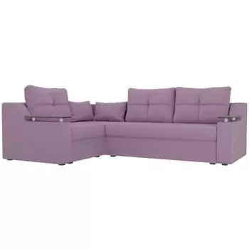 Угловой диван Кронос левый (микровельвет сиреневый) Лига Диванов 114626L