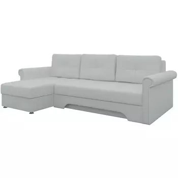 Угловой диван Леон левый (экокожа белая) Лига Диванов 27976L