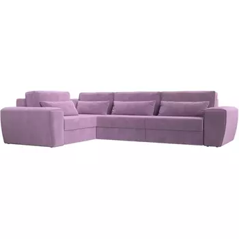 Угловой диван Лига-008 Long левый (Микровельвет/Фиолетовый) Лига Диванов 118766L