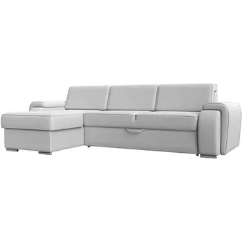 угловой диван Лига-025 левый угол (Экокожа/Белый) Лига Диванов 119254L