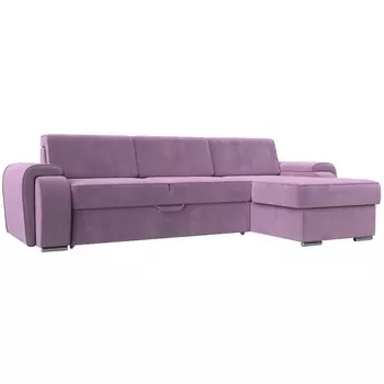 угловой диван Лига-025 правый угол (Микровельвет/Фиолетовый) Лига Диванов 119248