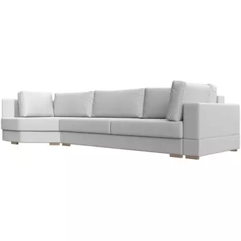 угловой диван Лига-026 Левый угол (Экокожа/Белый) Лига Диванов 119185L