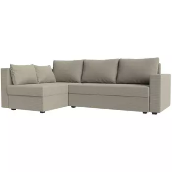 Угловой диван Мансберг левый (рогожка Корфу 02) Лига Диванов 112537L